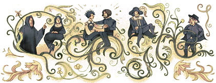 Doodle di Google per ricordare il 227 annivarsario della nascita di Alessandro Manzoni